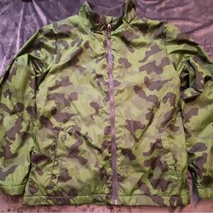 Swiss Tech Kids Lime Green Camouflage puffer coat